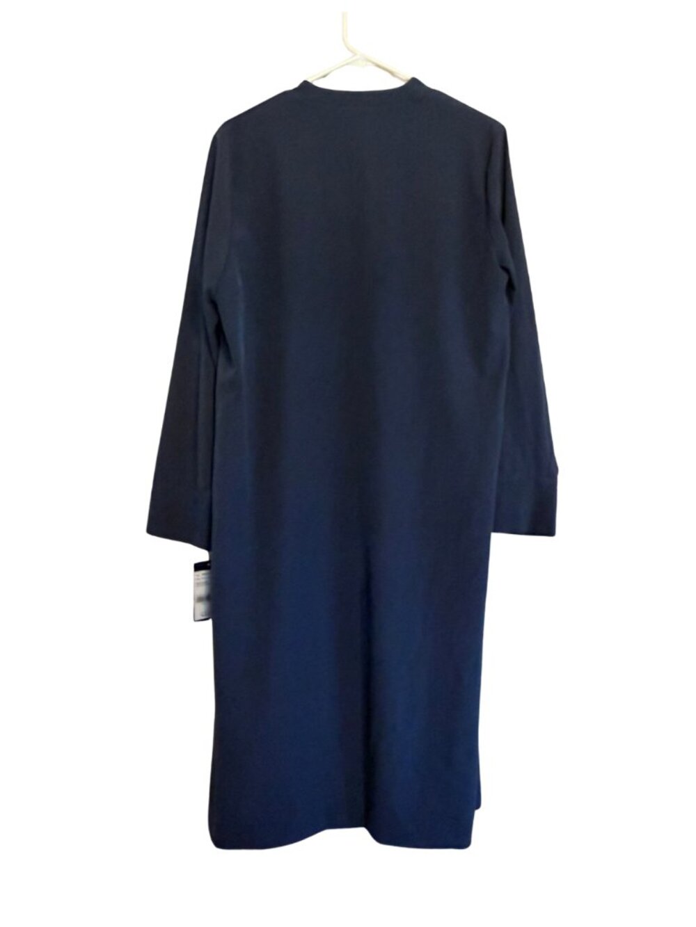 W by Worth Navy Long Open Front Duster Cardigan Jacket Women’s S/M